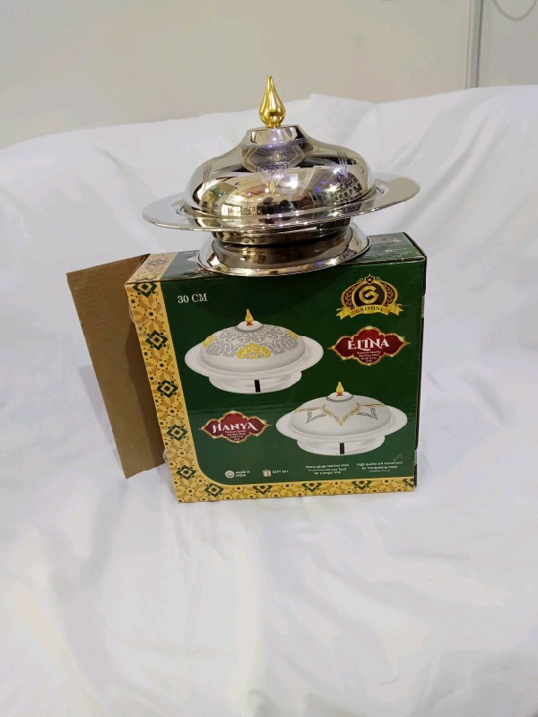 Bol argenté hanya 30 cm