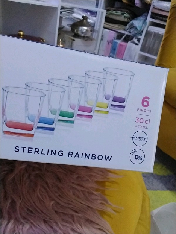 Verres a eau multicolor